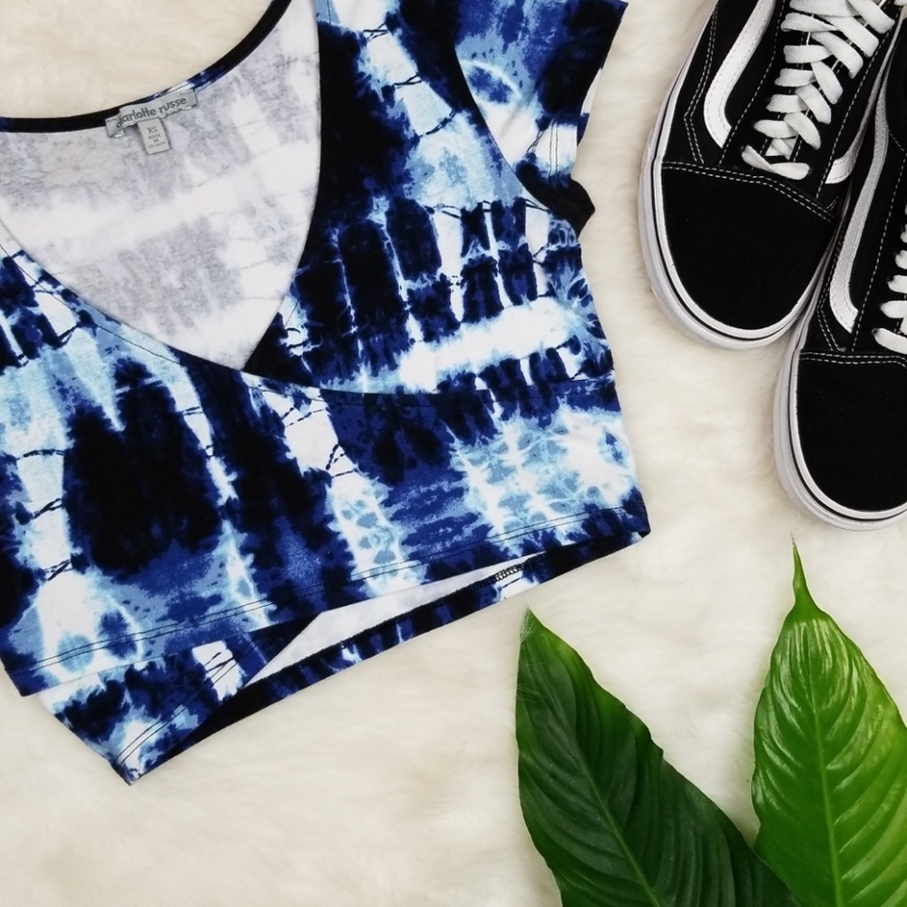Charlotte Russe tie dye crop top